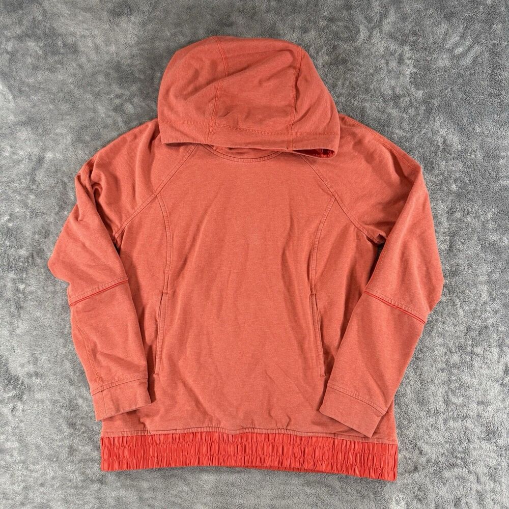 Lululemon All Good Good Hoodie Heather Alarmed Orange Sweatshirt Pullover Size 6